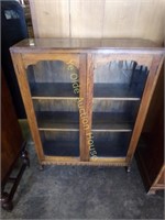 Cute, Clean Tiger Oak Bookcase