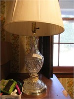 crystal lamp with shade
