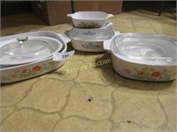 BL- 6 pieces corning ware