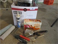 BL- paint supplies, rollers, brushes etc.