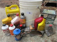 Lot- wood refinishing system, bucket auto supplies