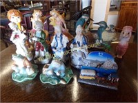 Grouping of Assorted Figurines