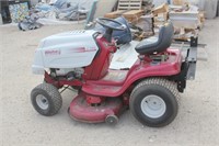 White Outdoor riding lawn mower