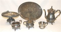 Lot Of 6 Victorian Silver Plated Serving Pieces