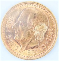 Coin 1945 2.5 Peso Gold Coin BU