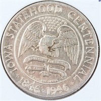 Coin 1946 Iowa Commemorative Half Dollar XF