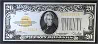 1928 $20 GOLD CERTIFICATE CH.AU/CU