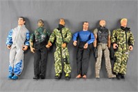 6 Hasbro G.I. Joe and Lanard Action Figures