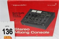 Realistic Stereo Mixing Console