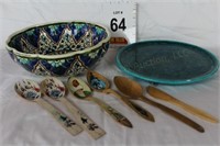 Tile Plate by Bz Cini Viitahya 1957, Ceramic Bowl