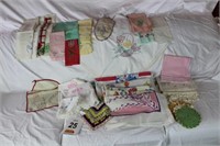 Linens:  Vintage Tablecloths, Handwork Tea & Hand