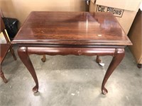 Side table with pullout drawers. Some scratches