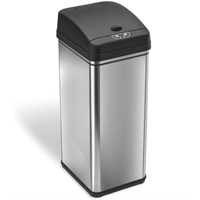iTouchless Deodorizer Touchless Trash Can, 49L,