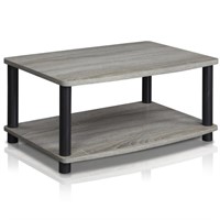 FURINNO 13191 Turn-N-Tube 2-Tier Elevated TV Stand