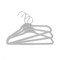 Closet Complete 25-Pk Baby Velvet Hangers, Gray