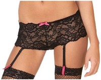 Rene Rofe Sexy Crotchless Lace Bodyleg with