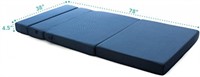 Millard Bedding Tri-Fold Bed 38X78X4.5 - Blue