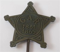 * Old GAR 1861 - 1865 Civil War Gravemarker