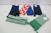 (5) Kitchen Tee Towels - Assorted Colours/Styles