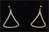 14k Gold Earrings With Diamonds
