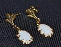 14k Gold Earrings With Opals