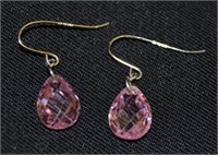 10k Gold Earrings With Amethyst Stones