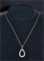 10k Gold Chain With Diamond Pendant