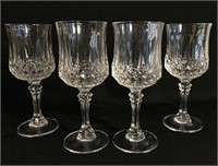 CDA France imported set of 4 crystal wine glasses