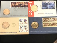 Lot of 4 Bicentennial collectible coins