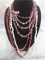 Assorted Stone Bead Necklaces