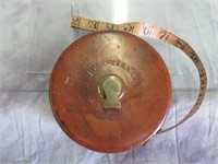 Antique Leather Clad Tape Measure -100'