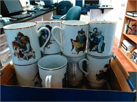 Lot of 9 collectible Norman Rockwell porcelain