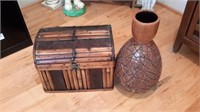 Ornate Vase and Storage Box