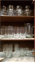 Etched Glassware, Stemware & Pitcher