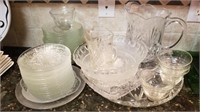 Glass Dessert Plates, Platters & Pitchers