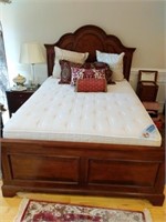 Queen Bed and Bedding