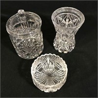 Cut glass items see item for more information