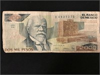 2000 Pesos From Banco de Mexico