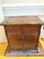 Woven Wood Night Stand