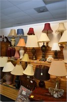 Lots of lamps, section B on shelf