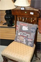 chair and coke pillow