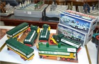 HESS collectible trucks and train cars