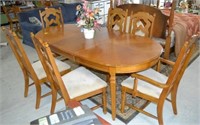 dining table and (6) chairs