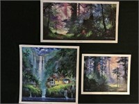 Set of 3 beautiful artwork pieces by famous Disney