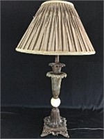 Beautiful metal lamp with oatmeal color