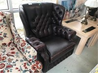 leather arm chair