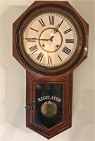 Antique Regulator Ansonia wall clock.