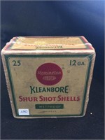 Vintage Remington Kleanbore Shur Shot Shells, Full