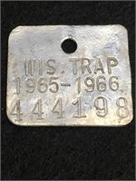 1965-66 Vintage Trap Tag