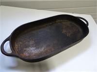 Cast iron oval pan (measures 17" x 9" not